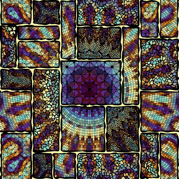 Безшовний візерунок мозаїки — стоковий вектор