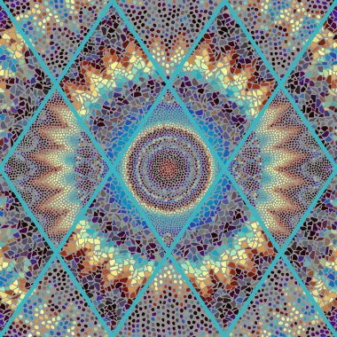 Sorunsuz mozaik sanat desen