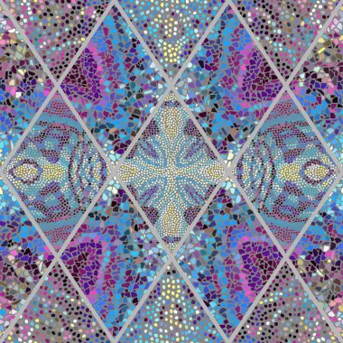 Sorunsuz mozaik sanat desen