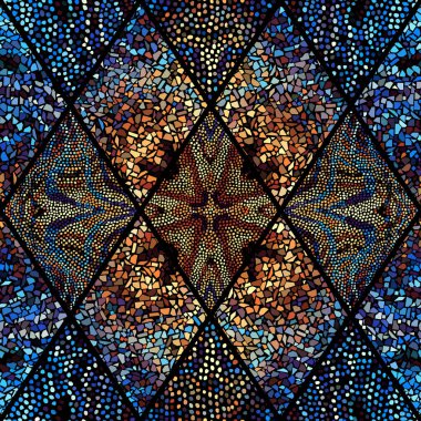 Sorunsuz mozaik sanat desen