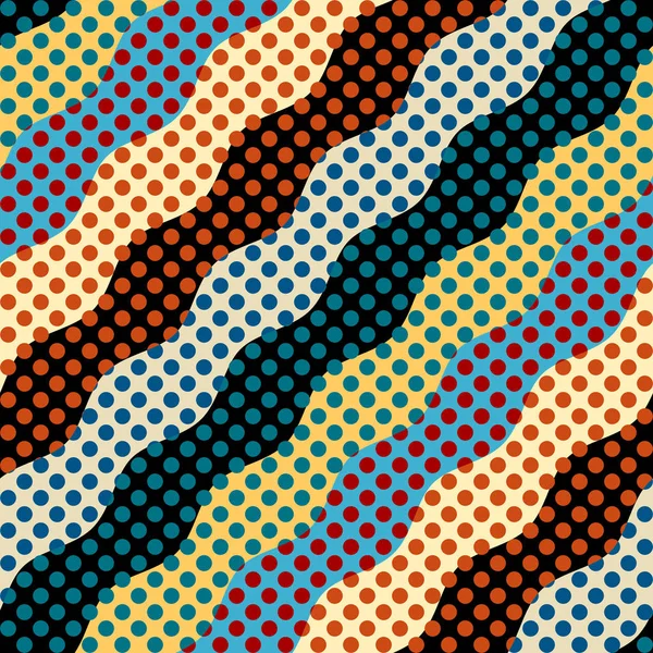 Motif sans couture à pois — Image vectorielle