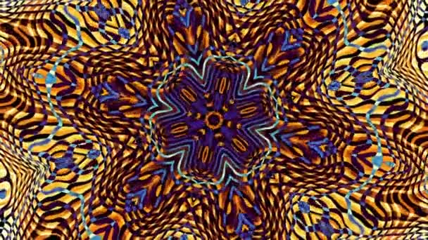 Versierde mandala lus achtergrond — Stockvideo