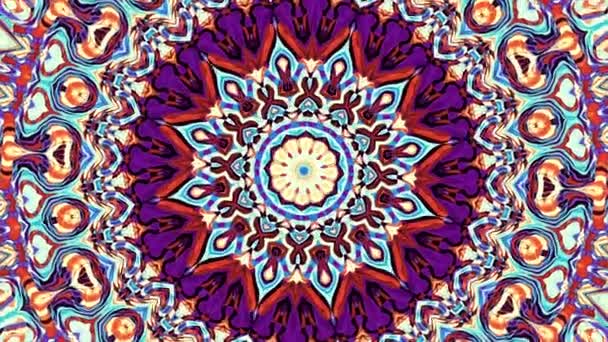 Ornate Mandala-Schleife Hintergrund — Stockvideo