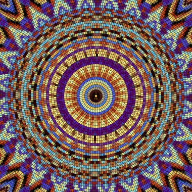 Sorunsuz mozaik sanat desen