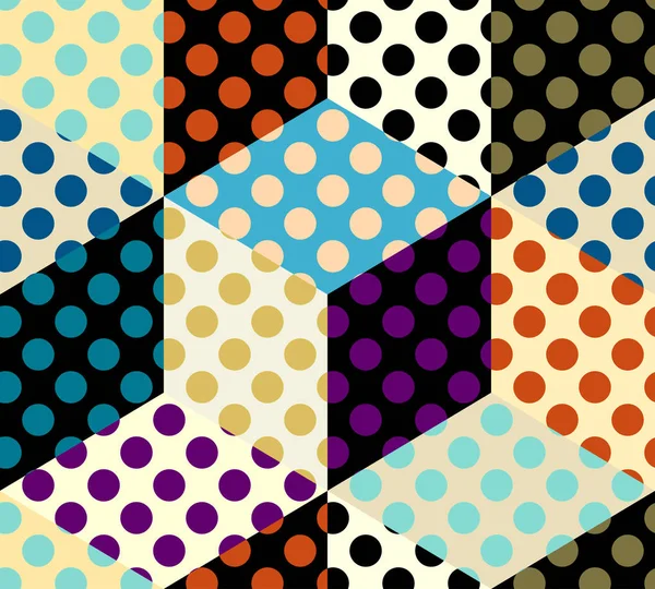 Naadloos polka dot patroon — Stockvector