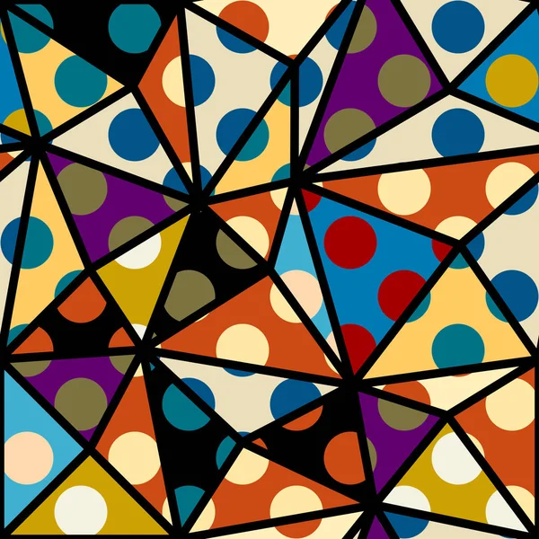 Motif sans couture à pois — Image vectorielle