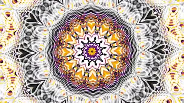 Versierde mandala lus achtergrond — Stockvideo