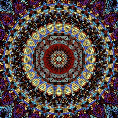 Sorunsuz mozaik desen vektör çizim.