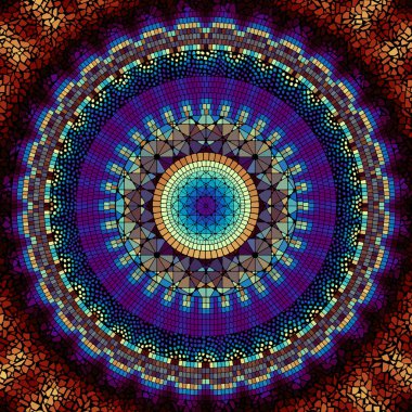 Sorunsuz mozaik desen vektör çizim.