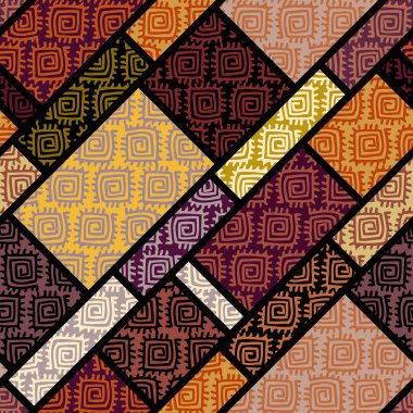 Kahverengi kabile zemin.