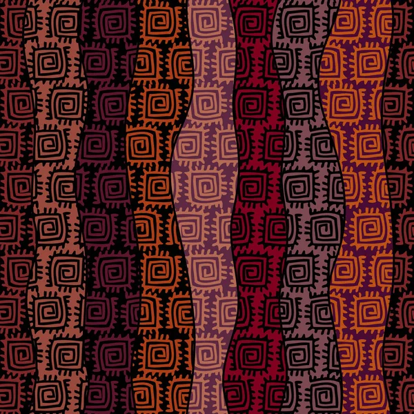 Fond tribal brun . — Image vectorielle