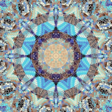 Sorunsuz mozaik desen vektör çizim.