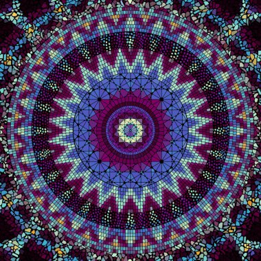 Sorunsuz mozaik desen vektör çizim.