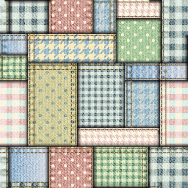 Glen Plaid desen. Vektör çizim.