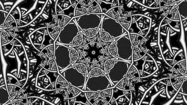 Fütüristik mandala döngü arka plan