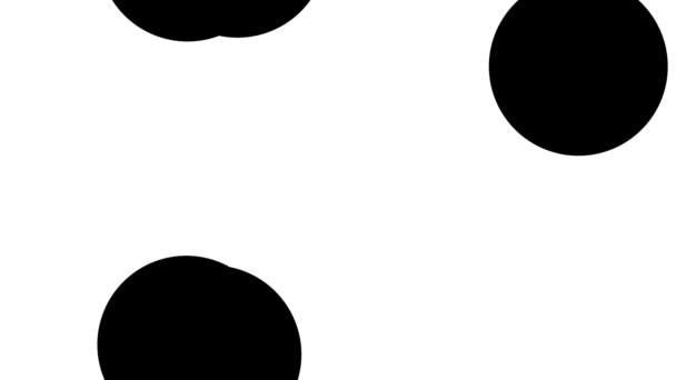 Big dots confetti background — Stock Video