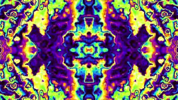 Simetric abstract buclă psihedelică fundal — Videoclip de stoc