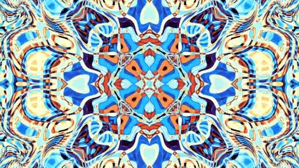Symmetrische Ornamentschleife Hintergrund — Stockvideo