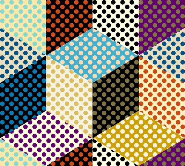 Naadloos polka dot patroon — Stockvector