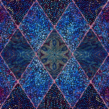 Sorunsuz mozaik sanat desen