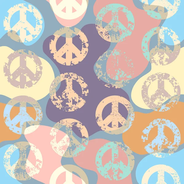 Patrón signos de paz . — Archivo Imágenes Vectoriales