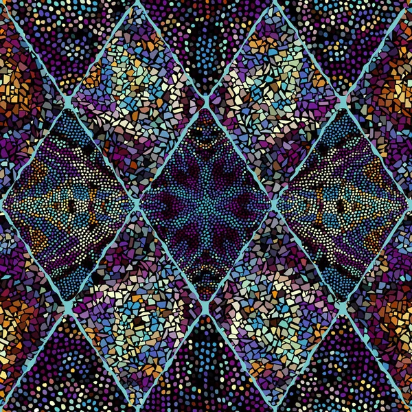 Patrón de arte mosaico vectorial. Imagen de mosaico vectorial — Vector de stock