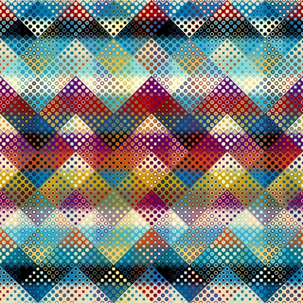 Geometrisch abstracte patroon. Polka dot patroon op de achtergrond laag poly. — Stockvector