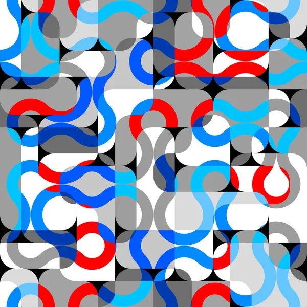 Modèle carré vectoriel sans couture. Fond de couleur abstrait. — Image vectorielle