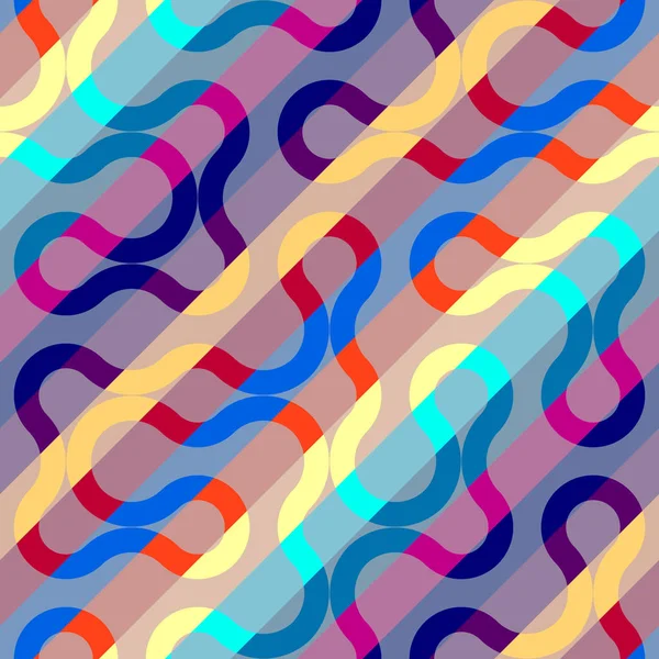 Naadloze vector vierkant patroon. Abstracte kleur achtergrond. — Stockvector