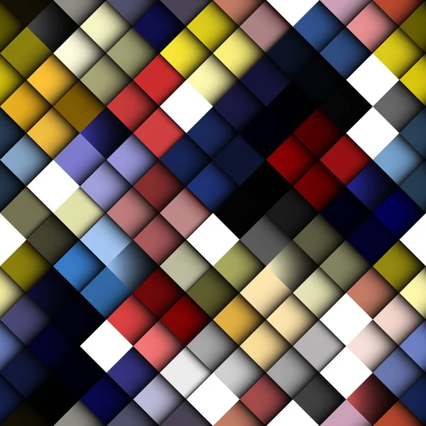 幾何学的な抽象的なベクトルのシームレスなパターン。多角形のスタイル. — ストックベクタ