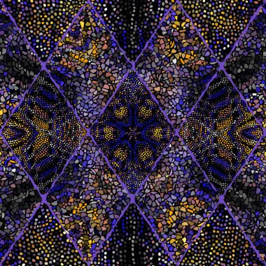 Sorunsuz mozaik sanat desen