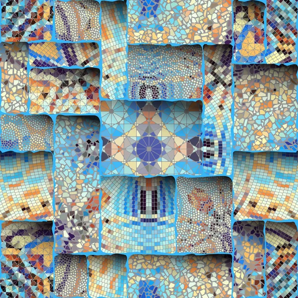 Безшовний візерунок мозаїки — стоковий вектор