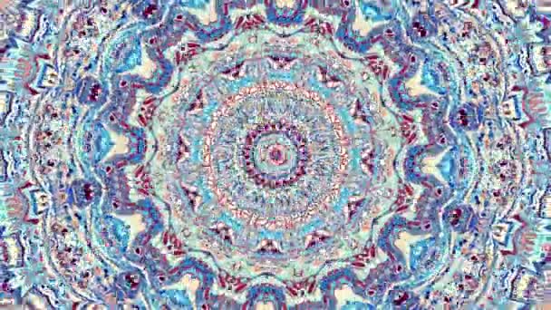 Przekształcanie Ozdobnych Mozaika Vintage Sztuka Koło Okrągły Ozdobny Ozdobnych Mandala — Wideo stockowe