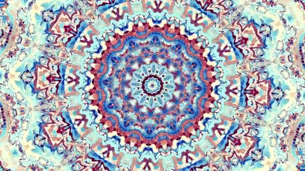 Átalakítása Díszítő Vintage Mozaik Művészet Kört Kerek Díszes Díszítő Mandala — Stock videók