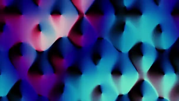 Bewegte Futuristische Technologie Fantastische Formen Abstrakte Relieftextur Looping Aufnahmen — Stockvideo