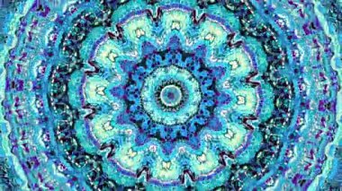 Süs daire dönüştürme. Yuvarlak mandala desen. Sorunsuz döngü görüntüleri.