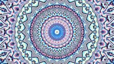 Süs daire dönüştürme. Yuvarlak mandala desen. Sorunsuz döngü görüntüleri.