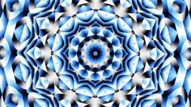 Süs daire dönüştürme. Yuvarlak mandala desen. Sorunsuz döngü görüntüleri.
