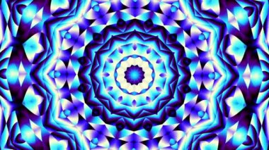Süs daire dönüştürme. Yuvarlak mandala desen. Sorunsuz döngü görüntüleri.