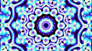 Süs daire dönüştürme. Yuvarlak mandala desen. Sorunsuz döngü görüntüleri.