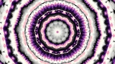 Süs daire dönüştürme. Yuvarlak mandala desen. Sorunsuz döngü görüntüleri.