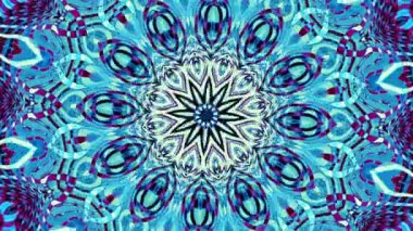 Süs daire dönüştürme. Yuvarlak mandala desen. Sorunsuz döngü görüntüleri.