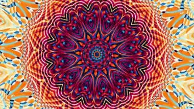 Süs daire dönüştürme. Yuvarlak mandala desen. Sorunsuz döngü görüntüleri.