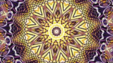 Süs daire dönüştürme. Yuvarlak mandala desen. Sorunsuz döngü görüntüleri.