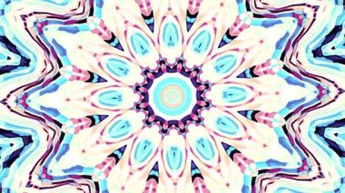 Süs daire dönüştürme. Yuvarlak mandala desen. Sorunsuz döngü görüntüleri.