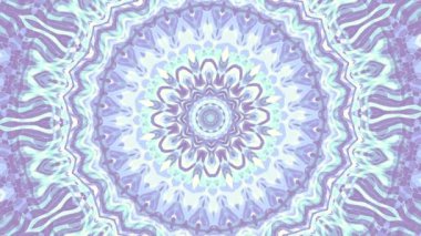 Süs daire dönüştürme. Yuvarlak mandala desen. Sorunsuz döngü görüntüleri.