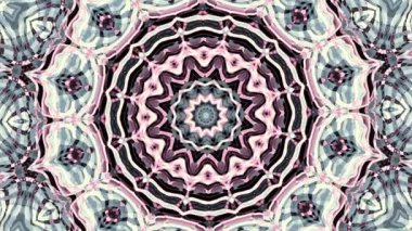Süs daire dönüştürme. Yuvarlak mandala desen. Sorunsuz döngü görüntüleri.