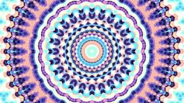 Süs daire dönüştürme. Yuvarlak mandala desen. Sorunsuz döngü görüntüleri.