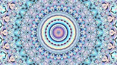 Süs daire dönüştürme. Yuvarlak mandala desen. Sorunsuz döngü görüntüleri.