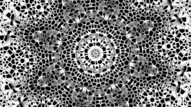 Süs daire dönüştürme. Yuvarlak mandala desen. Sorunsuz döngü görüntüleri.